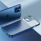 Чехол для iPhone 11, 12 Pro Max, Mini, X, Xr, Xs, 7, 8 Plus, SE 2020, мягкий, противоударный, прозрачный