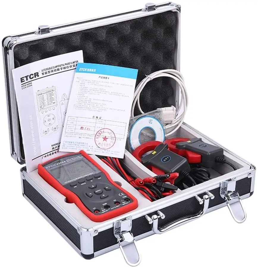 Интеллигентая (ый) двойной зажим фазный Вольт амперметр переменного тока с