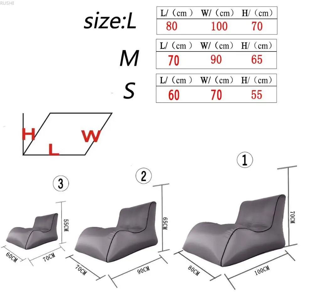 Прямая продажа от производителя надувной диван портативная Одиночная надувная