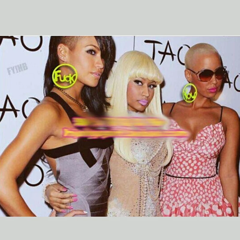 Флуоресцентные цветные большие круглые акриловые серьги-капли с буквами для