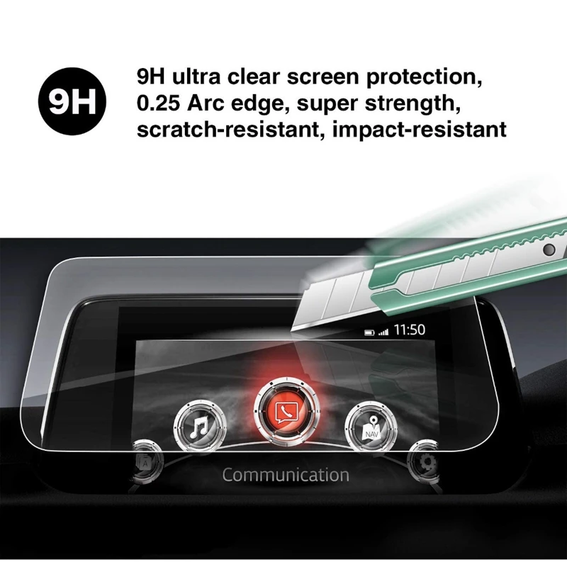 

1Pc Steel Screen Protective Film For Mazda Cx-5 Cx5 Cx 5 2017 Car Gps Navigation Tempered Glass Screen Protector Stick