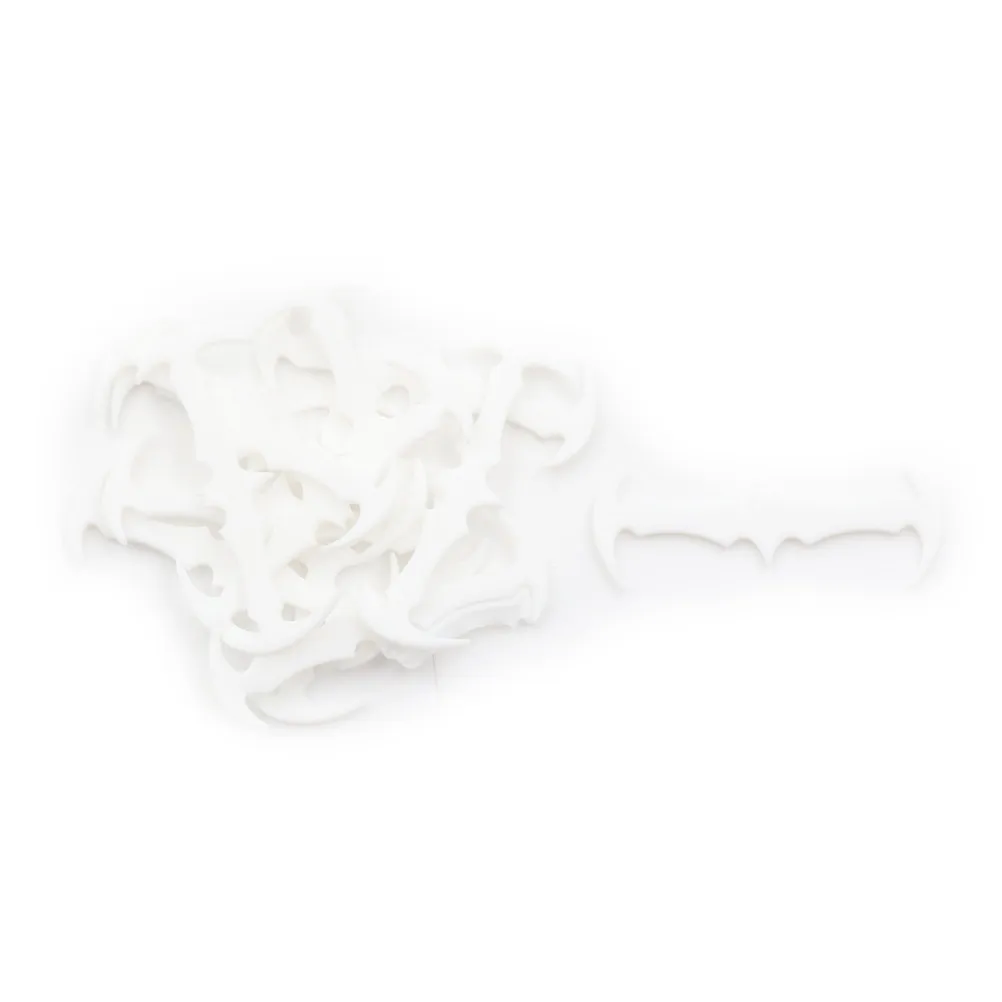 

12PCs Children Bat Shape Elastic Shoelaces Elastic Plastic No Tie Silicone Silicone Shoes Lace Foot Care Tools White Black Grey