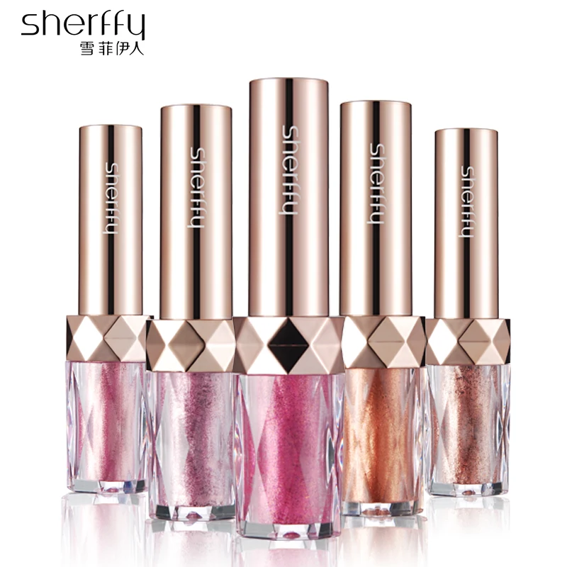 

SHERFFY Shimmer Eyeshadow Peach Eye Shadow Blusher Lip Powder Pigment Kiss Beauty Palette Magnetic Naked Heat Make Up Palette