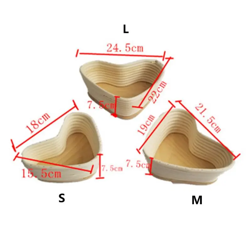 

Wicker Bread Proofing Basket Food Storage Banneton Brotform Home Rattan Organize 896A
