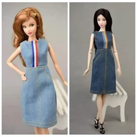 16 bjd doll clothes casual wear jean dress for barbie outfits 11 5 dolls accessories kids playhouse cosplay diy toy girl gifts