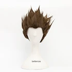 Парики из аниме Dr.STONE Taiju Oki, короткие коричневые термостойкие синтетические волосы, парики для косплея + шапочка для парика