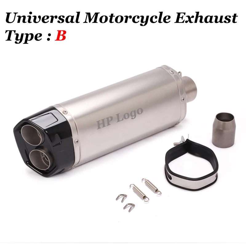 51 мм Универсальный дымчатое лобовое стекло для мотоцикла отверстие выхлопной