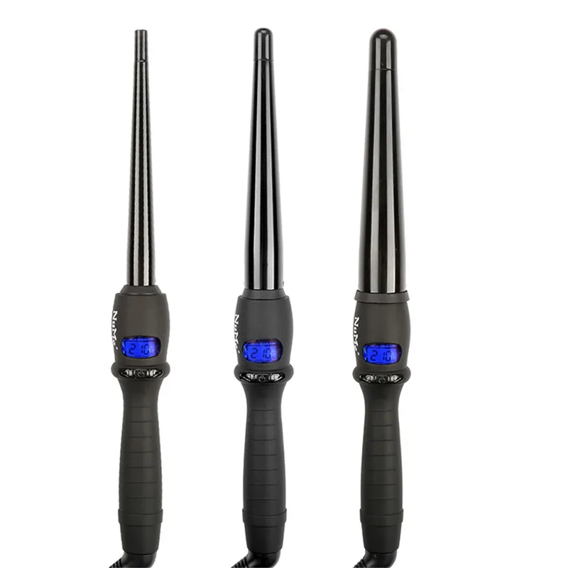 Ectric Hair Curler Roller Professional Curling Iron Conical Curle wand Corrugated Deep Wave Styler Ceramic Styling Tool | Красота и