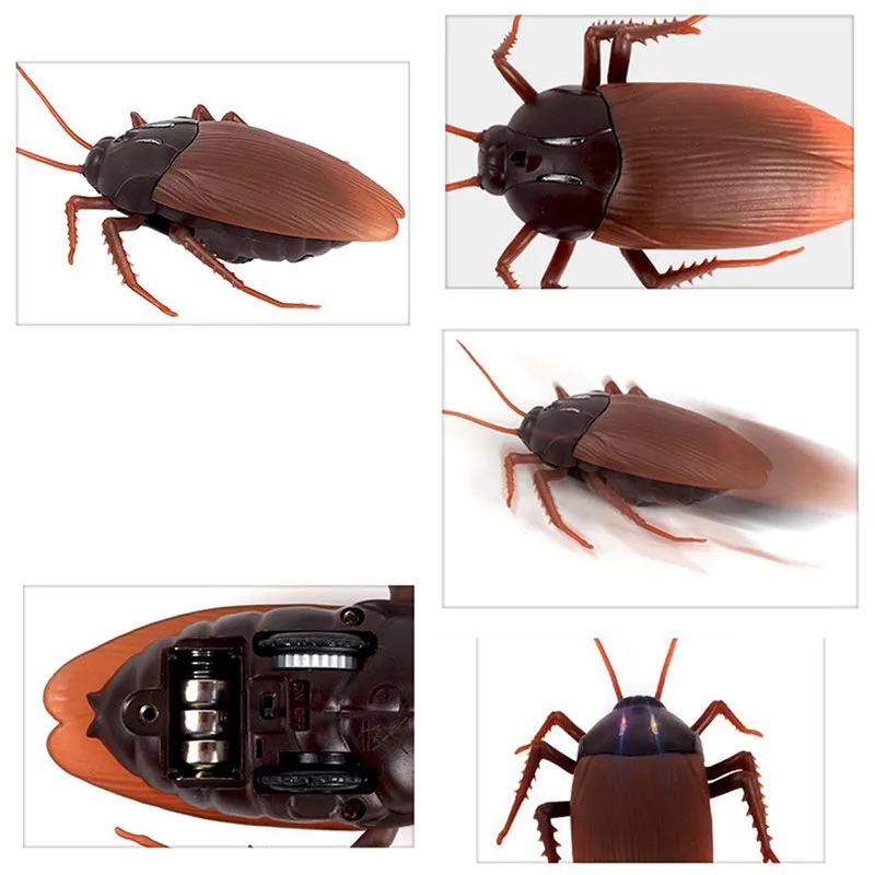 

Remote Control Cockroach Toy Infrared Electric Simulation Insect Toy Prank Insects Joke Scary Trick Bugs for Adult