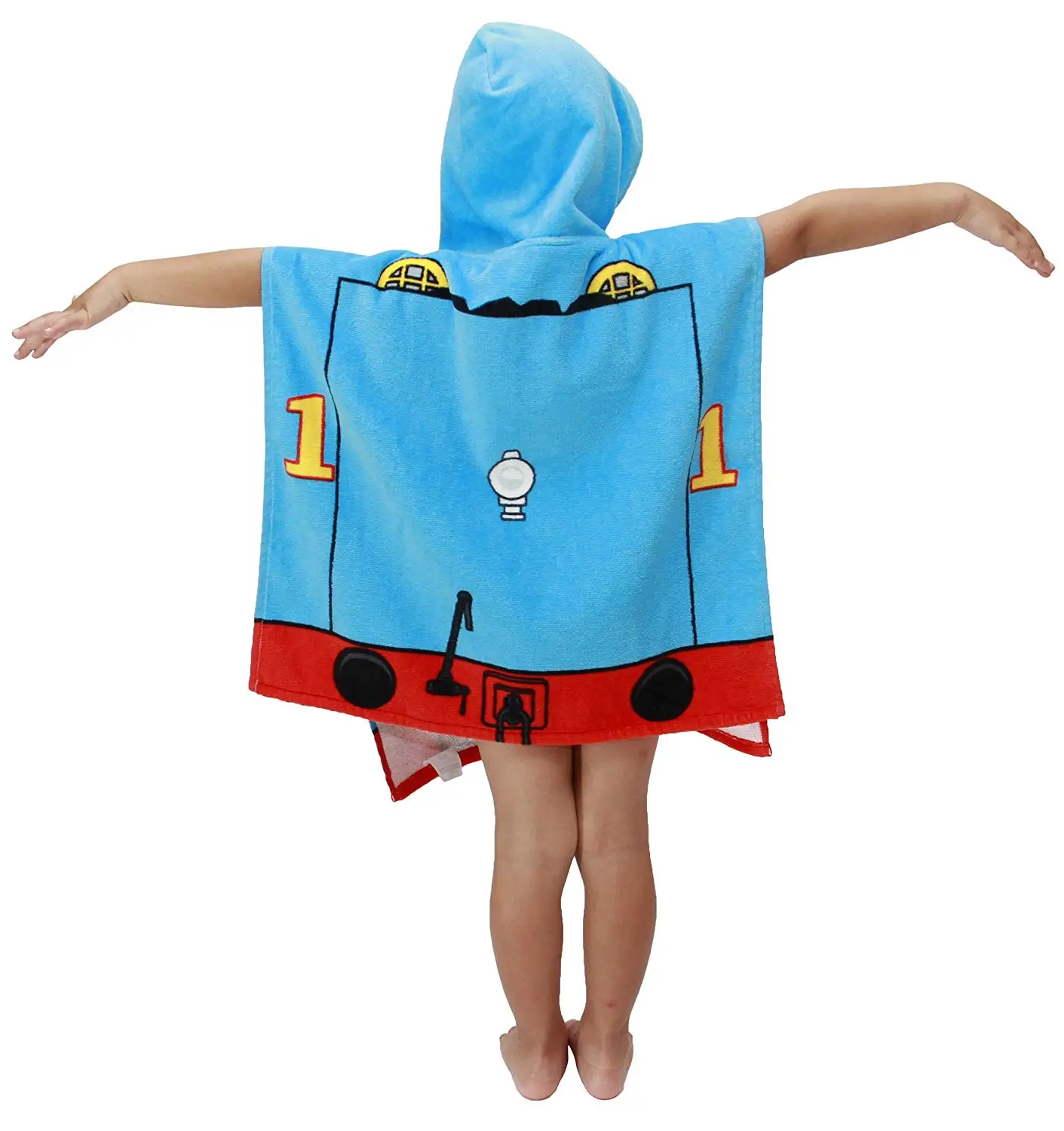 New Children Mermaid Cute Cartoon Hooded Cloak Beach Towel Animal Printed Microfiber Baby Boys Girls Kids Swimming Bath Towel