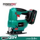 Беспроводная Лобзиковая пила POSENPRO 20 в, электрическая пила, круглая пила, 3 орбитальных прямой резки с деревомметаллом, фотоинструменты