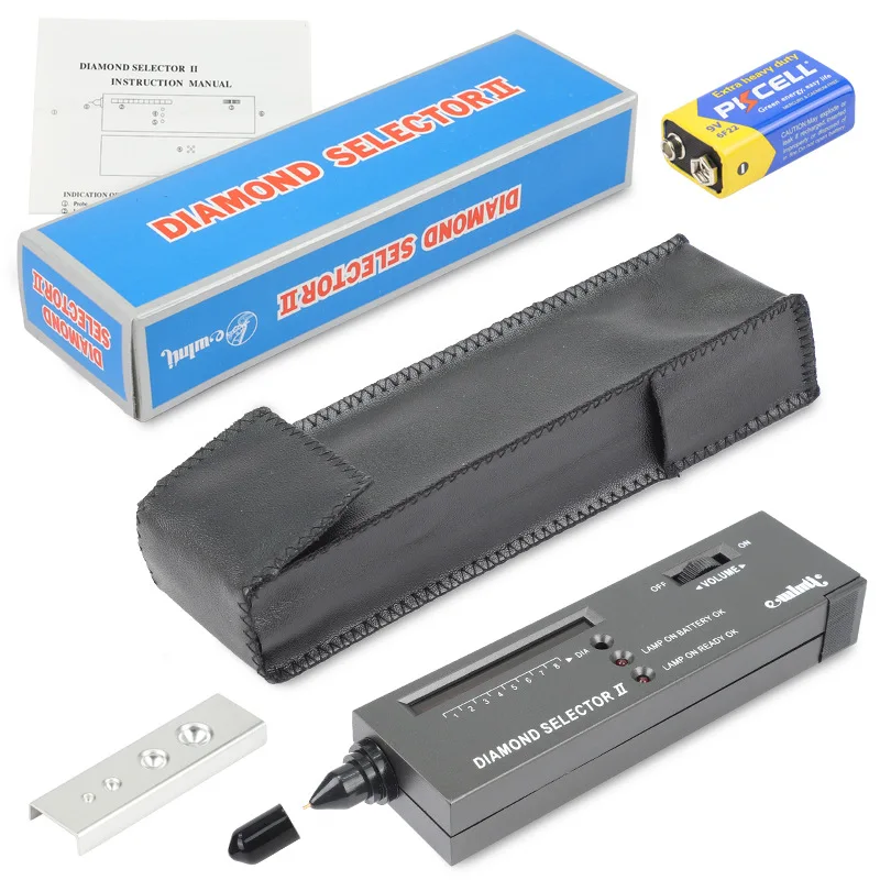 

Diamond Tester 6.5"x1.5"x0.75" Tester - 60X Illuminated Portable Professional Gold and Diamond Tester Jewelry Tools Tester