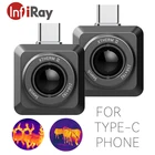 Термокамера InfiRay для телефона, Инфракрасный Тепловизор, Android Type C USB Micro Seek, тепловизионная камера для видео и фото