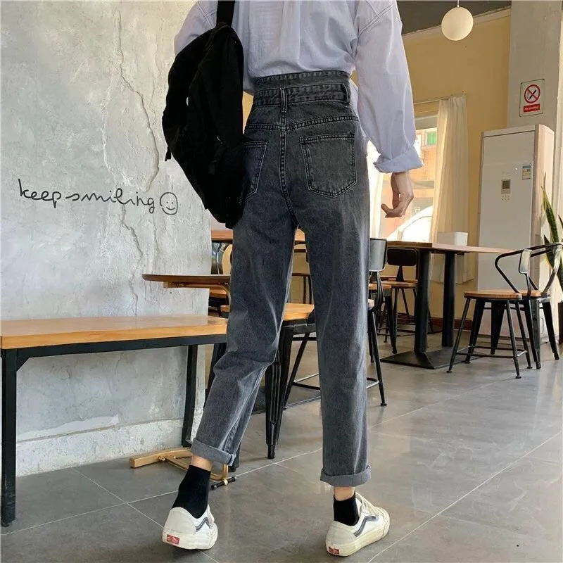 

NEW Woman Jeans High Waist Clothes Wide Leg Denim Clothing Blue Streetwear Vintage Quality Fashion Harajuku Straight Pants