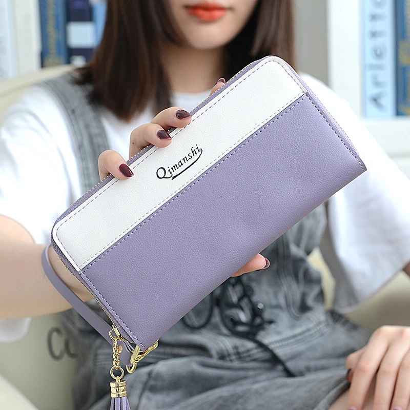 Женская сумка-кошелек Длинная женская сумка-клатч в Корейском стиле сумка на