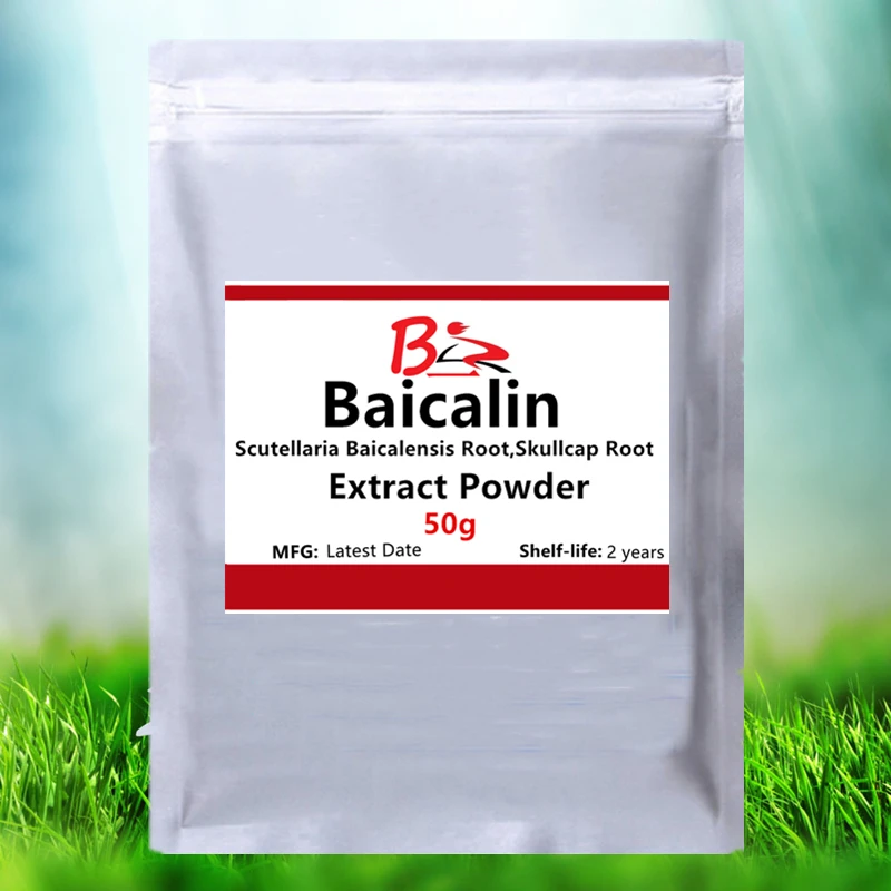 50g-1000g Organic Baicalin Powder Baicaloside Skullcap Root Extract Scutellaria Baicalensis baicalein wogonin | Красота и здоровье