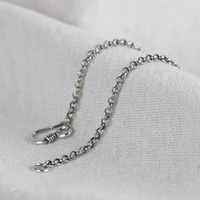 pure silver 3mm 40cm 80cm necklace s925 sterling silver jewelry square men women necklace chain 925 silver round chain necklace