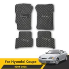 Автомобильные коврики для Hyundai Coupe 2006, 2005, 2004, аксессуары для интерьера, коврики для ног, накладки, педали, автозапчасти