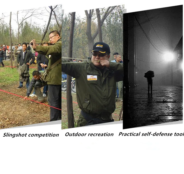 Ручная Рогатка для улицы сильная эластичная плоская c резиновой лентой охотничий