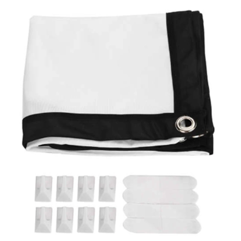 84 дюймов портативные проекционные экраны 3D HD Настенный Прозрачный Проекционный