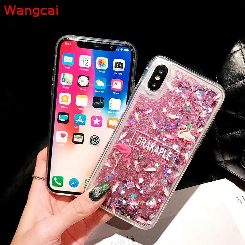 Жидкий чехол с единорогом для Huawei Y9S P Smart 2021 GR5 2017 Y6II P20 P30 Lite зыбучим песком