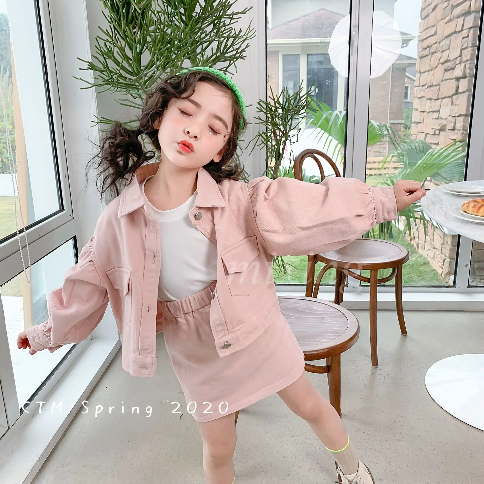 Комплект одежды для детей 2020 г. Весенний Новый Детский Костюм Детское пальто с