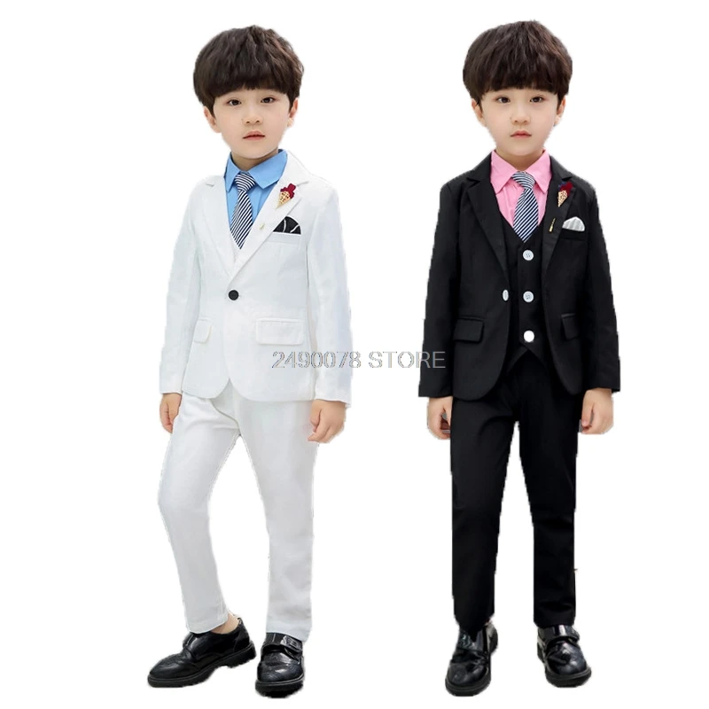 4 шт. блейзер жилет и брюки для мальчиков|Блейзеры| |