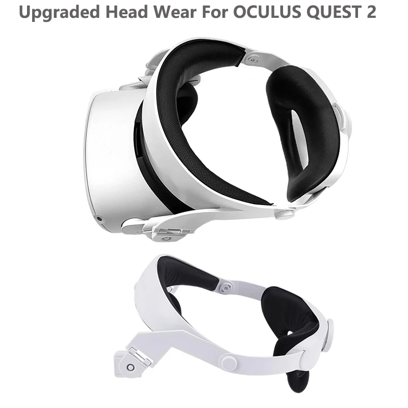 

Adjustable Headband Strap for Oculus Quest 2 w Head Cushion, Replacement for Elite Strap Protective Head Strap Accessorie