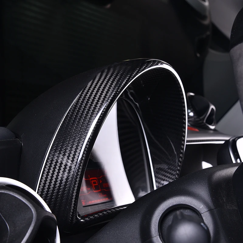 Автомобильный Тахометр приборная панель из углеродного волокна украшение для