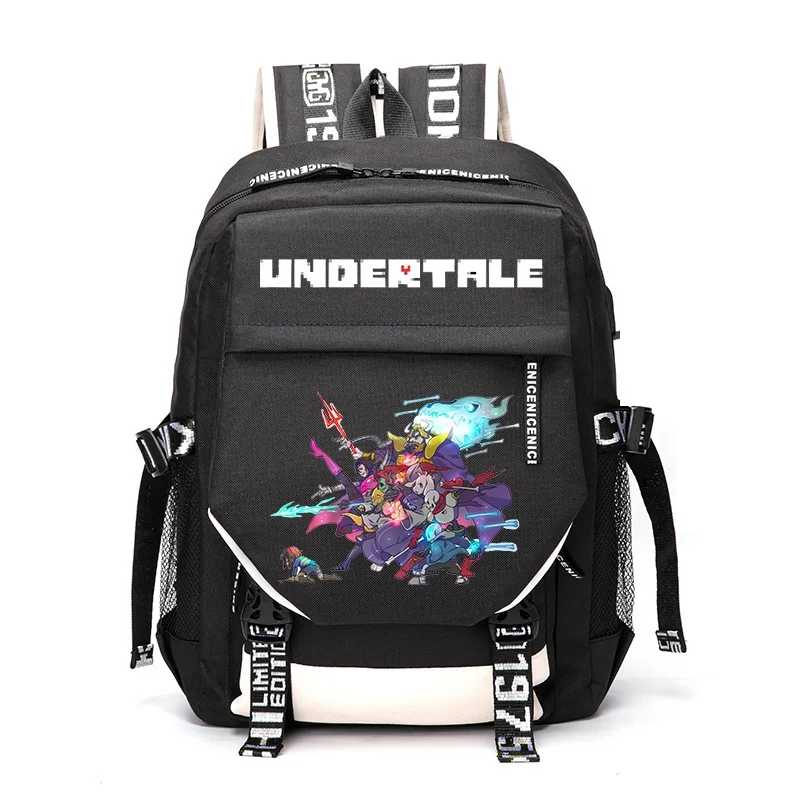 

Unisex Anime Cartoon Undertale Frisk Toriel Sans Papyrus Outdoor Travel Rucksack Casual Schoolbag Student Backpacks