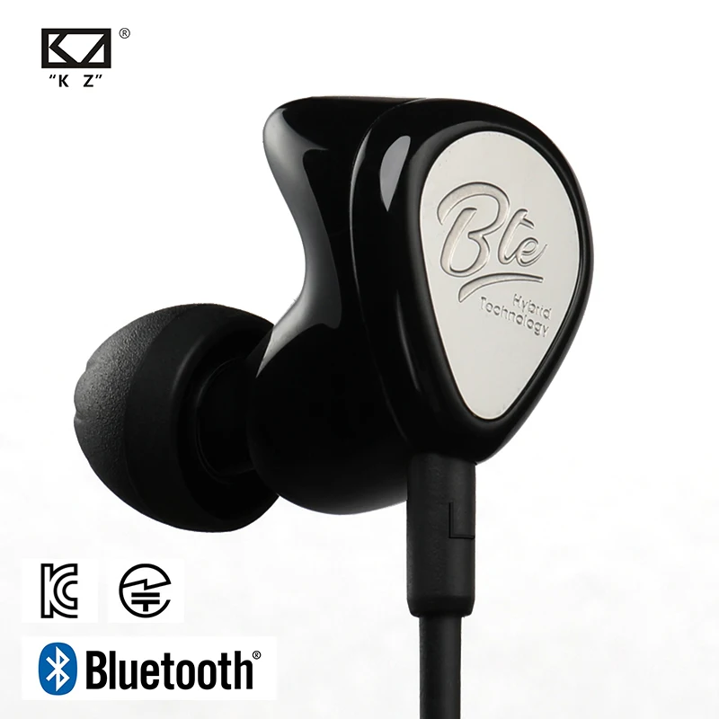 KZ BTE Wireless Bluetooth Earphones Hybrid technology Sport Headphones waterproof HIFI Bass Earbuds In Ear Monitor APTX Headset