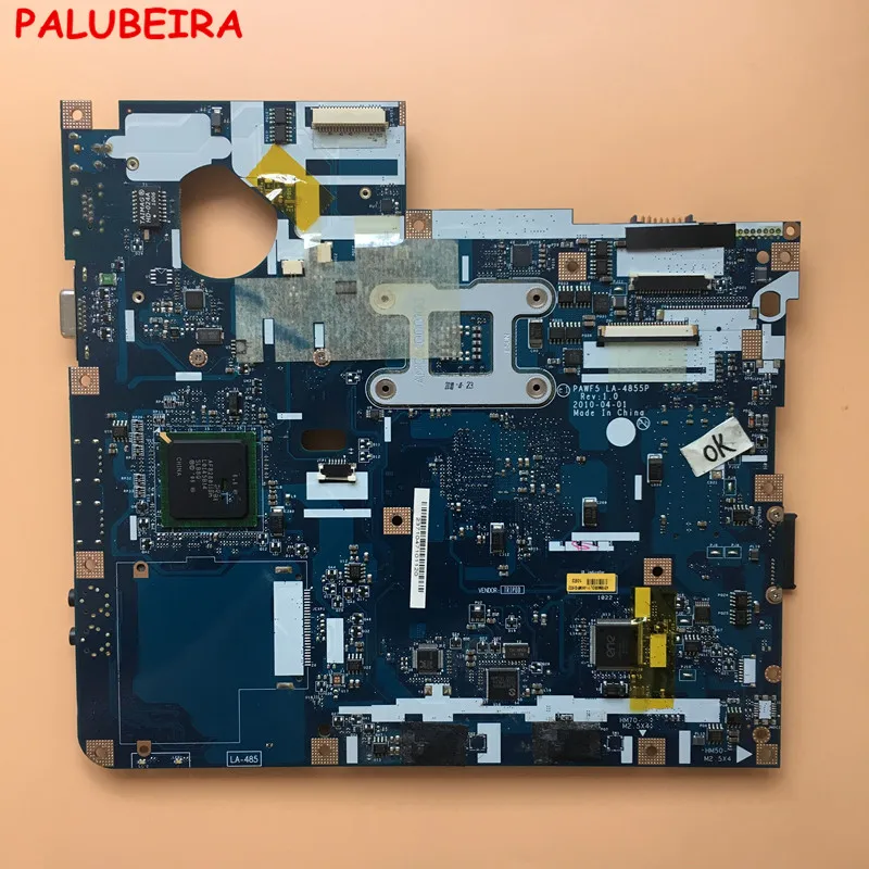 PALUBEIRA LA-4855P для acer 5734 5734Z материнская плата ноутбука PAWF5 Главная GL40 DDR3 MOUGOL магазин