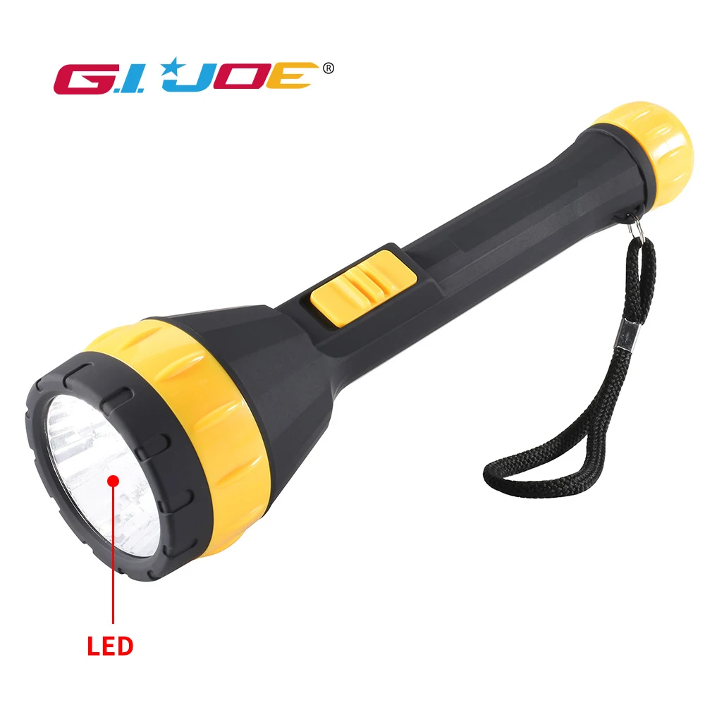 GIJOE Фонарик светодиодный в пластиковом корпусе портативный точечный свет