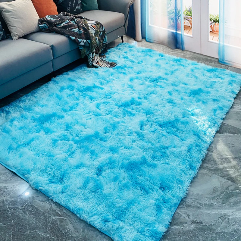Mcao Гостиная ПЛЮШЕВЫЕ ЛОХМАТЫЙ ковер Ультра мягкий современный уголок тонкая