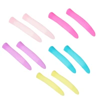 5 pairs nail cuticle cutter handle cover nail clippers silicone handle sleeve