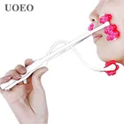 Роликовый массажер для лица, натуральный скребок для гуаши, уход за кожей спины и тела, массажеры для похудения, инструменты для удаления двойного подбородка