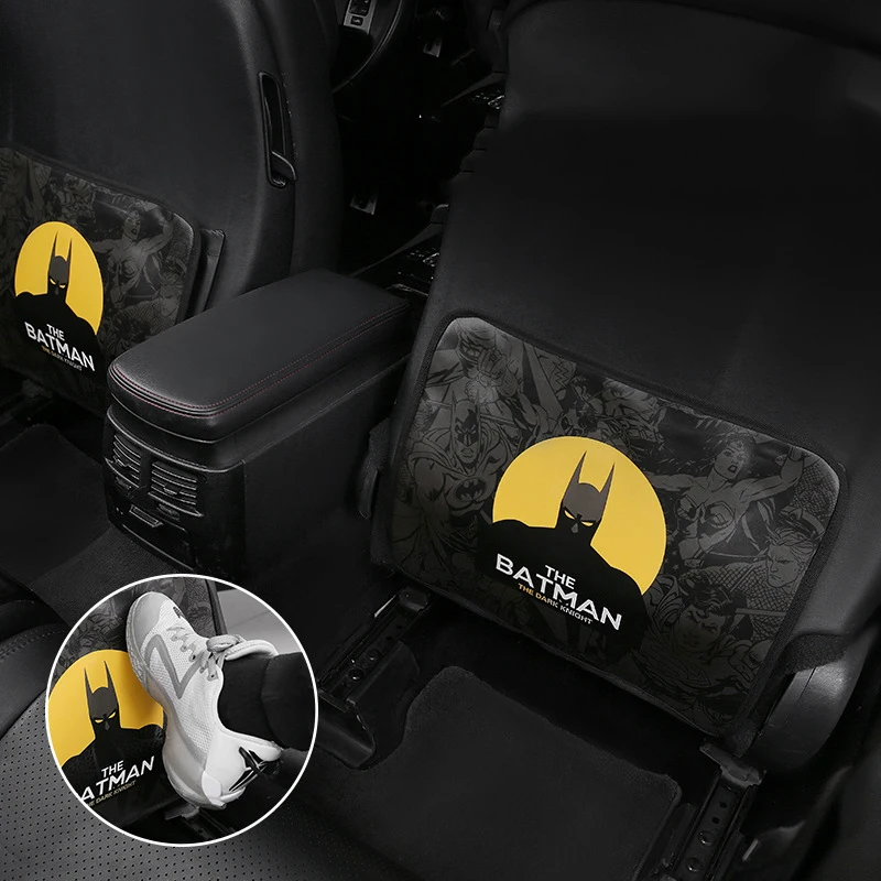 1 шт. Автомобильная внутренняя Противоударная Подушка Авто защита задней крышки сиденья Marvel анти-ребенок-кик Подушка водонепроницаемая защита спинки кресла автомобильные аксессуары