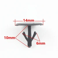 universal black plastic fastener clip shield push type retainer rivet for honda nissan mazda