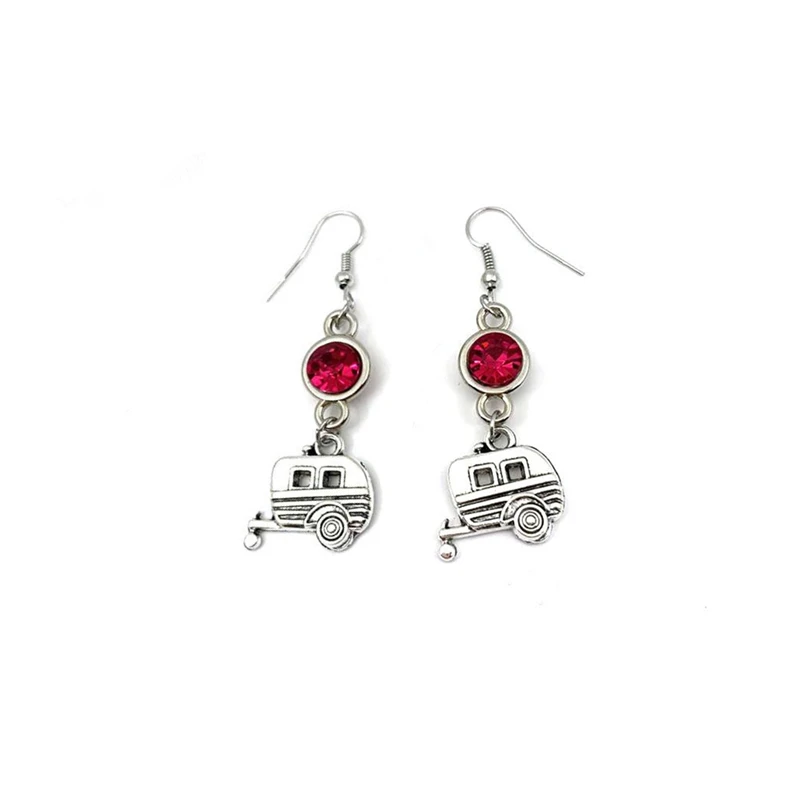 

2020 New Fashion Charm Rickshaw Alloy Jewelry Birth Stone Earrings Fashion Women's Earring Gifts.