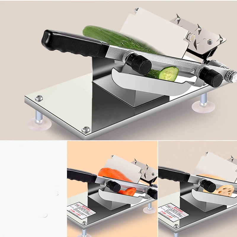 Ручная машинка для нарезки мяса бытовая Регулируемая Мясорубка из сплава и