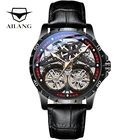 Часы наручные AILANG Мужские автоматические, оригинальные светящиеся водонепроницаемые с двойным турбийоном, 5 бар