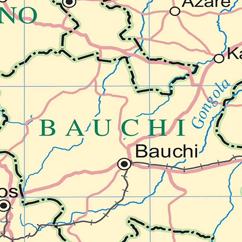 Карта Нигерии без запаха 90*60 см | Канцтовары для офиса и дома