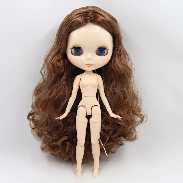 Ледяная фабрика Blyth кукла 1/6 BJD индивидуальные обнаженные тела с белой кожей, глянцевое лицо, подарок для девочки, игрушка - Цвет: BL9158 C
