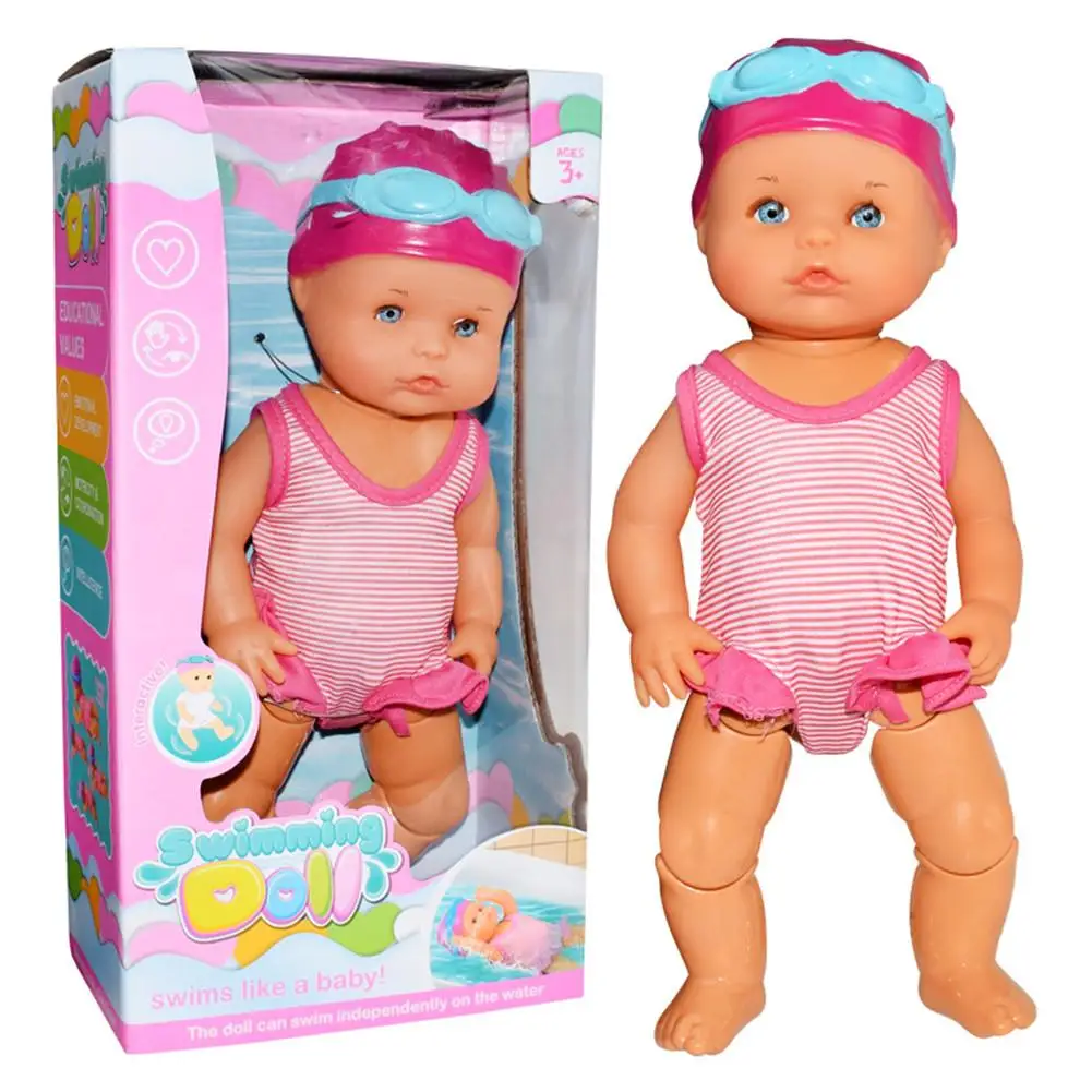 

Art Cute Dolls Non-silicone Inedible Mini Decorations Play New Forces Swimming Doll I Can Swim For Home Decorations Holiday Birt