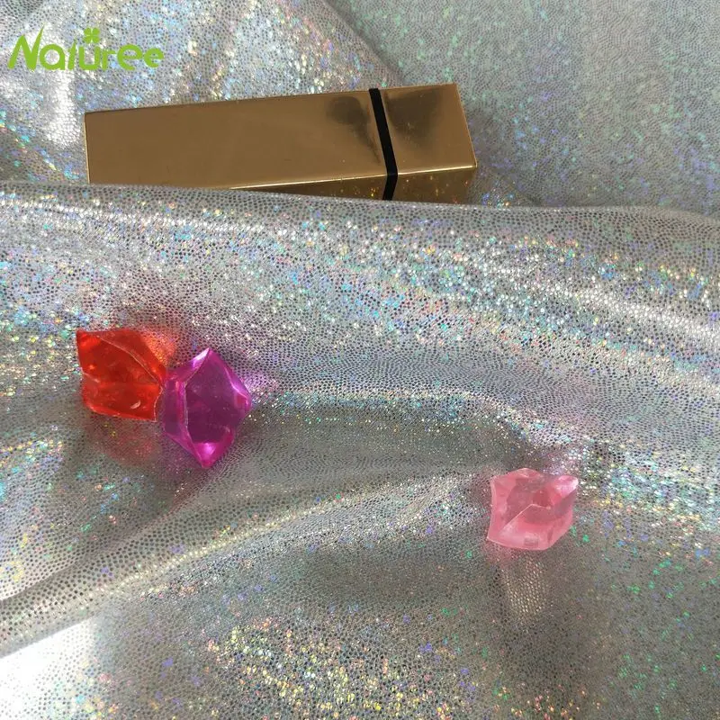 1 5*1 м флэш лазерный отпечаток пальца точка стрейч трикотажная бронзовая ткань