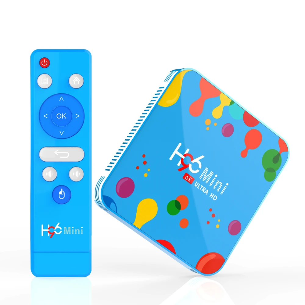 ТВ приставка H96 Mini на Android 9 0 четырехъядерный Allwinner H6 6K H.265 Wi Fi netflix Youtube