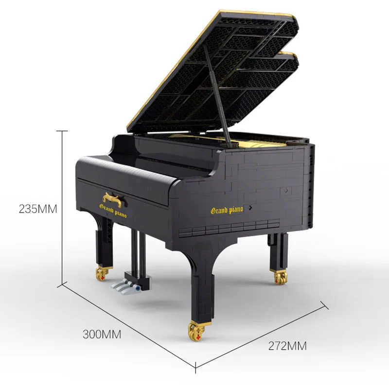 MOC Technic серия Grand Piano Motor Keizer модель совместима с 16561 образования строительные блоки кирпичи игрушки Рождественский подарок