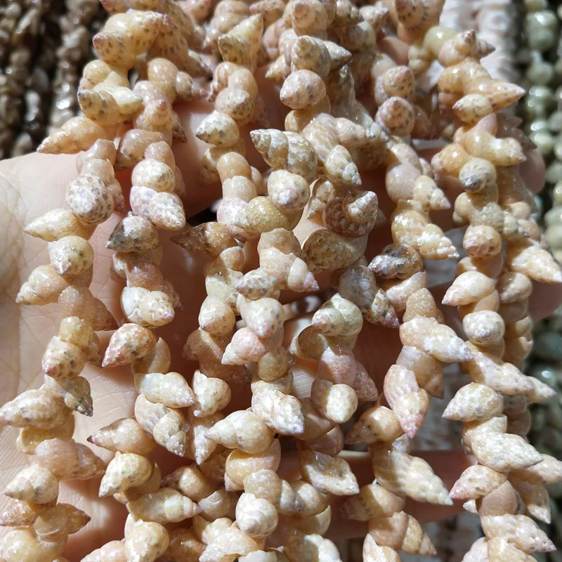 Натуральная раковина бусины маленькое поле форма улитки ручной работы браслет