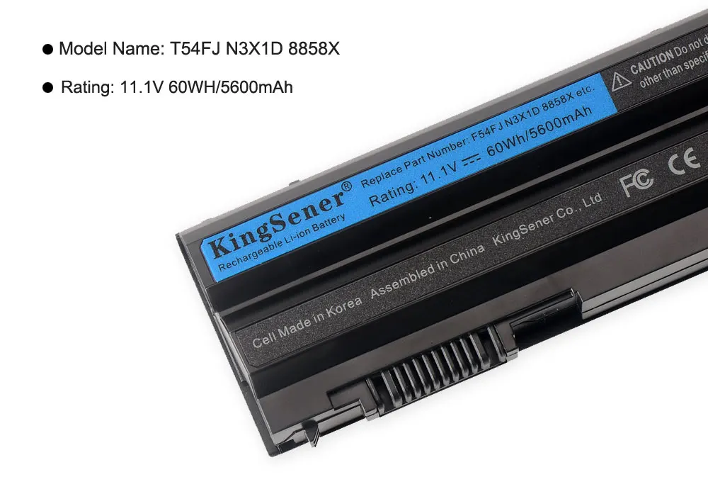 KingSener T54FJ 60Wh ноутбук Батарея для DELL Latitude E5420 E5430 E5520 E5530 E6420 E6430 E6520 E6530 для Inspiron 7420 7520