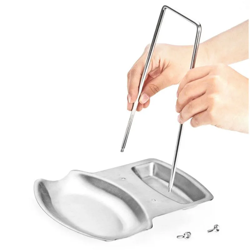 1 шт. Кухня Нержавеющая сталь полка Крышка Для Сковороды Органайзер кухонные